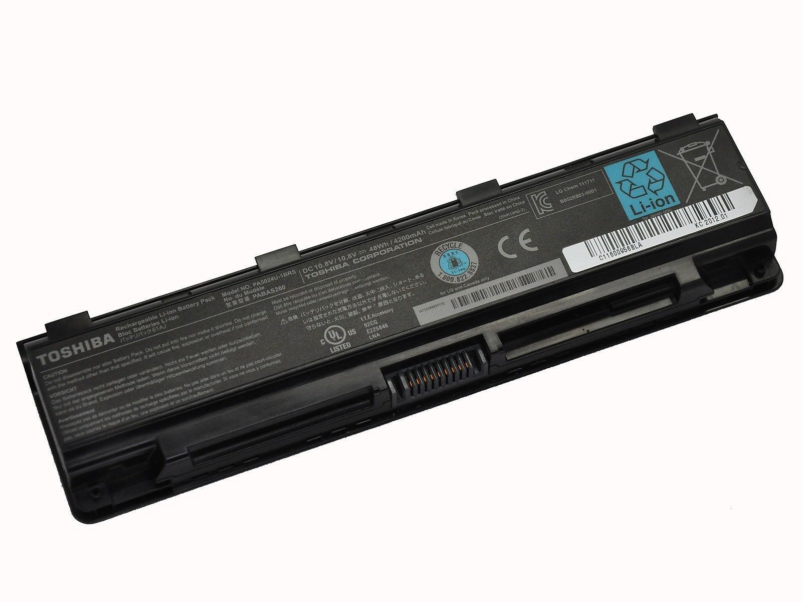 48Wh Bateria Toshiba Satellite Pro C50-A-19Q 4200mAh 10.8V