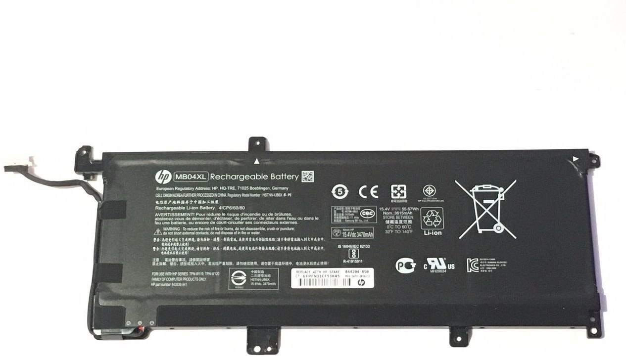 Bateria 15.4V 55.67Wh HP 844204-850 MB04XL HSTNN-UB6X 843538-541